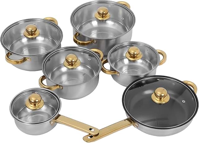 Stainless Steel Cookware Set for Home Cooking