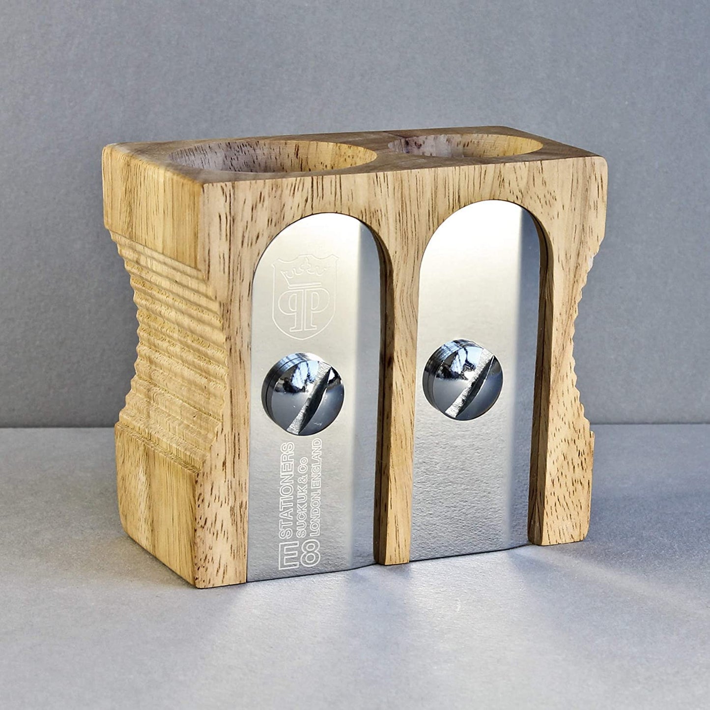 Wooden Pencil Sharpener and Desk Organizer