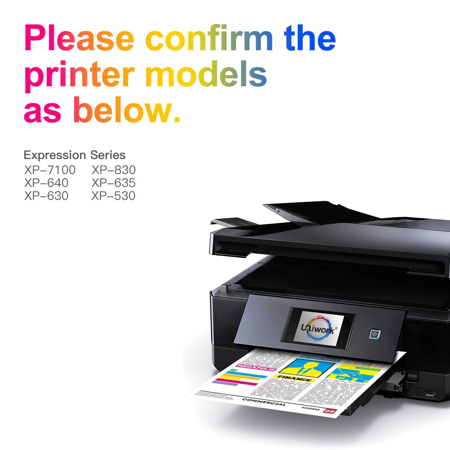 Remanufactured Ink Cartridge Replacement for Epson 410XL 410 XL T410XL use for Expression XP-830 XP-640 XP-7100 XP-630 XP-530 XP-635 Printer tray (Latest Upgraded Chip, 5 Pack)
