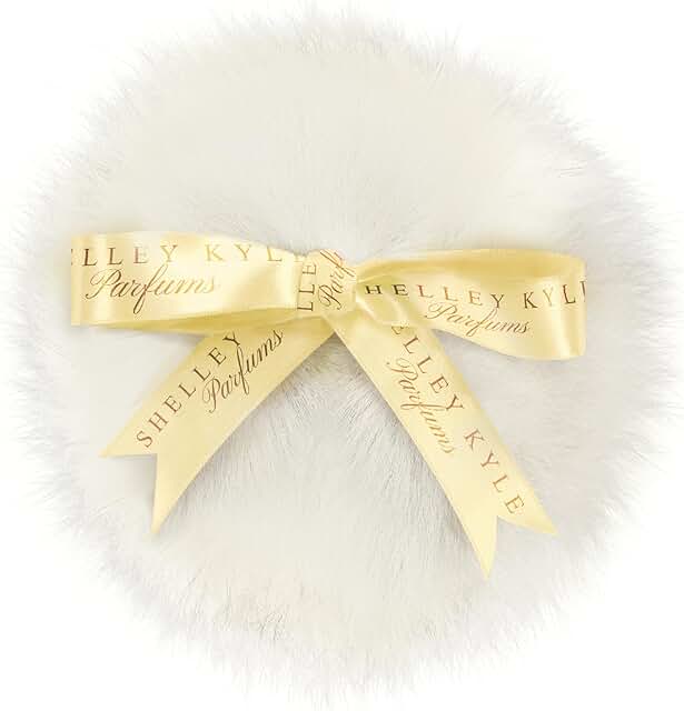 Handmade Lambs Wool Dusting Powder Puff