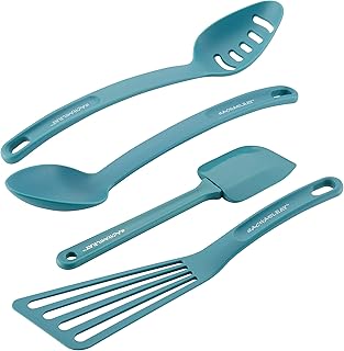 4-Piece Nylon Utensil Set in Agave Blue