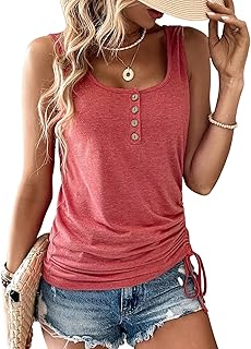 Women's U Neck Sleeveless Summer Tank Top