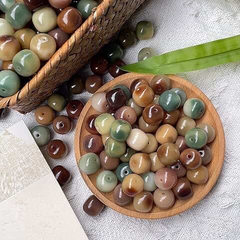100 Pcs 12mm Mixed Beads for Jewelry and Crafts