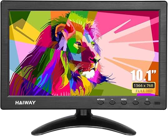 10.1 Inch Security Monitor with HDMI, VGA, BNC, USB Inputs