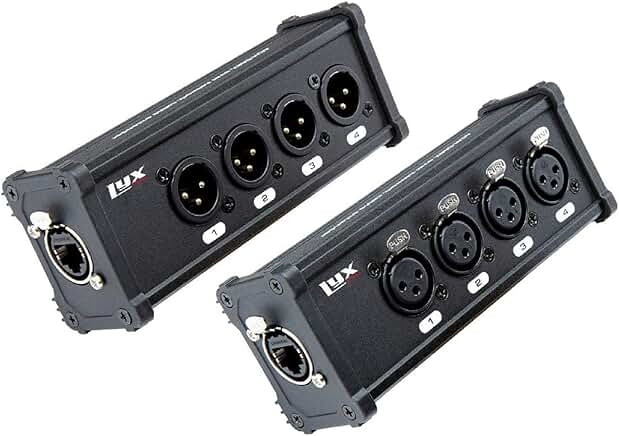 4-Channel XLR to RJ45 Network Cable for Sound and Lighting