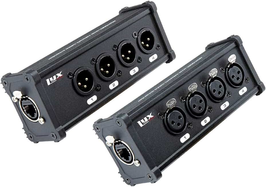 4-Channel XLR to RJ45 Network Cable for Sound and Lighting