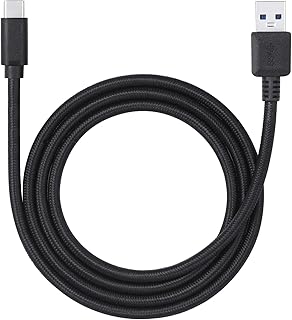 3 ft. USB Type-C to USB-A braided cable