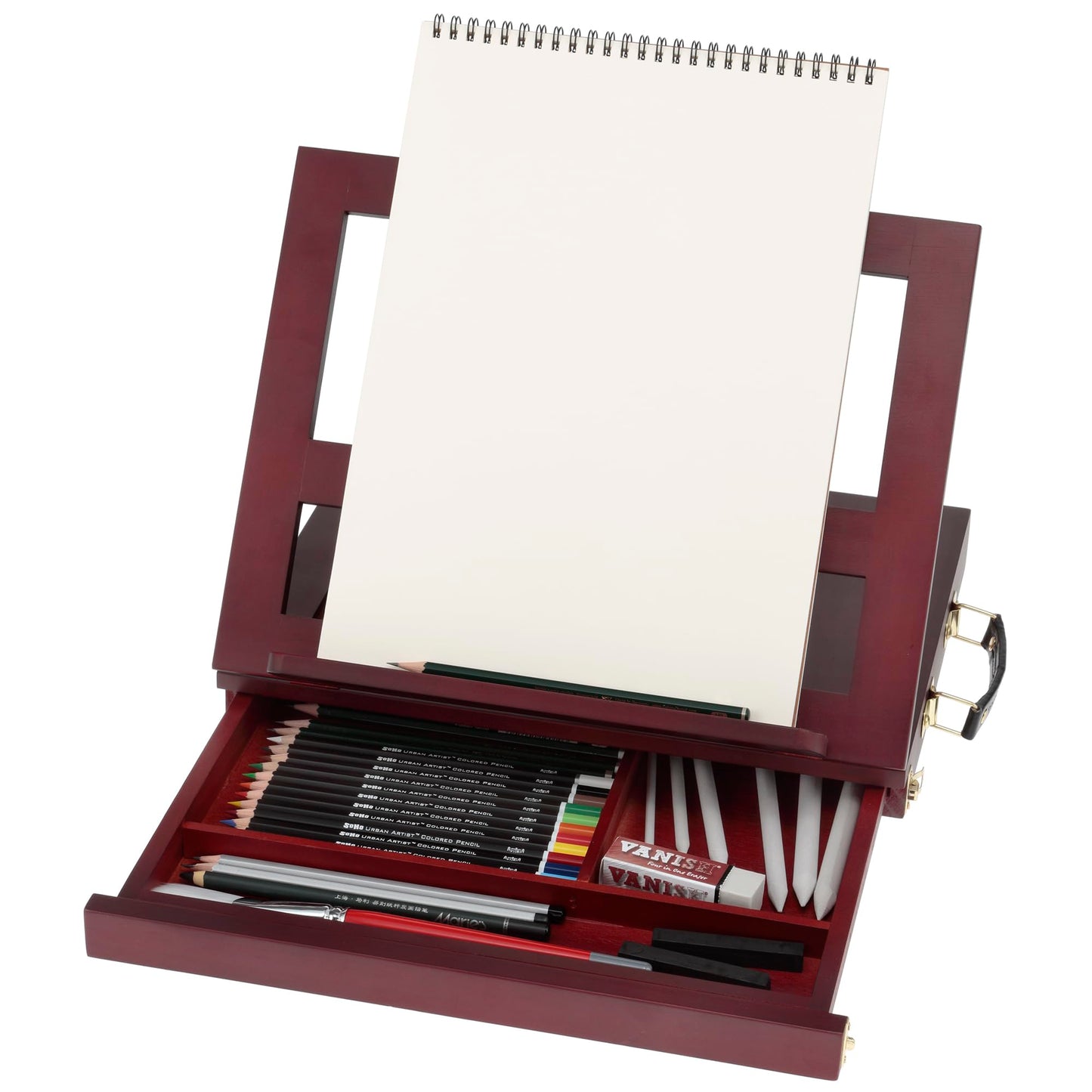 Wooden Drawing Easel Mahogany Finish 13.4x10.25x2