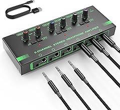 6-Channel Headphone Amplifier with Volume Control