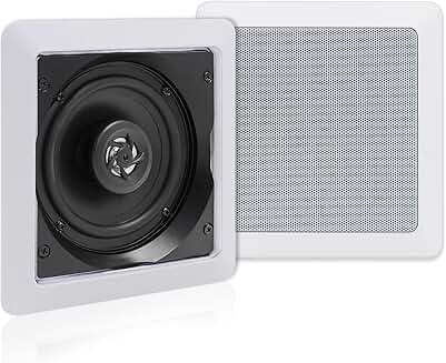 Pair of 5.25-inch 2-way in-wall ceiling speakers