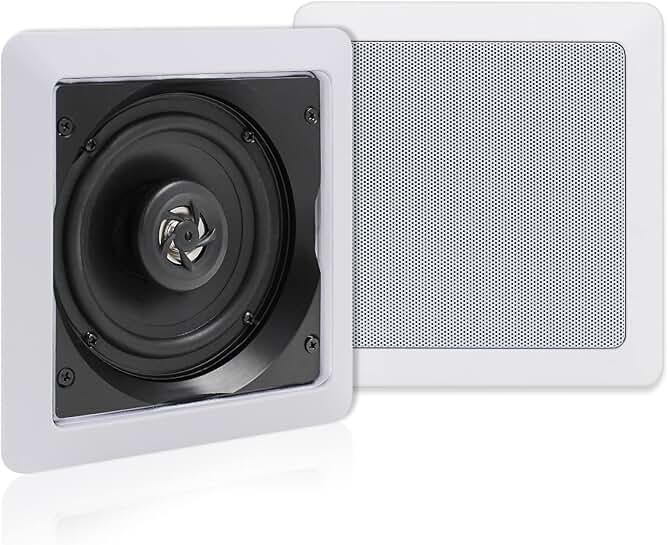 Pair of 5.25-inch 2-way in-wall ceiling speakers