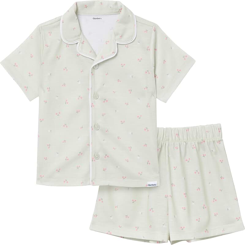 Baby Girls' 2-Piece Coat Style Pajama Set