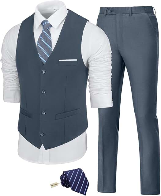 Slim Fit Men's Suit Set for Business and Events