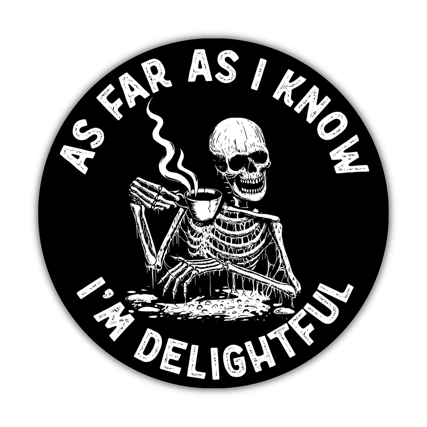 Funny Skeleton Mental Health Awareness Stickers (3 Pack)