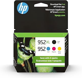 Cyan, Magenta, Yellow, and Black Ink Cartridges (4-Pack)
