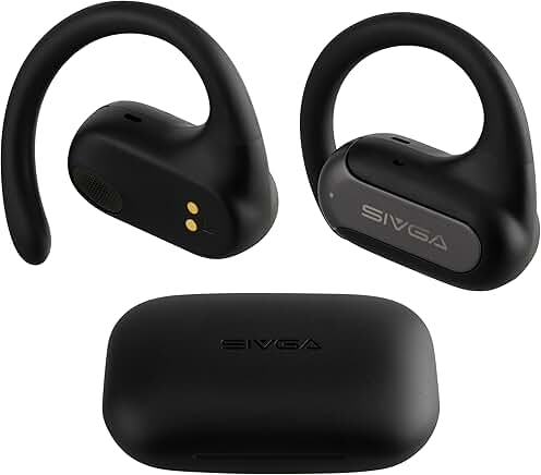 Open Ear Wireless Headphones with Microphones and 30-Hour Playtime