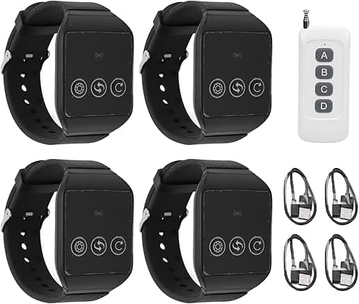 Restaurant Pager System with 4 Watches and 1 Transmitter