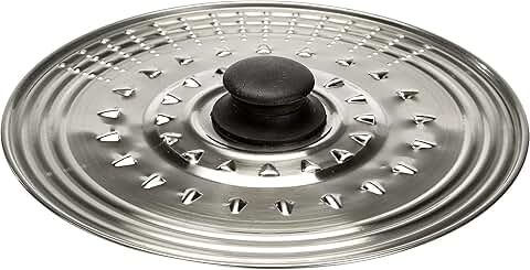 Universal stainless steel lid for pots and pans