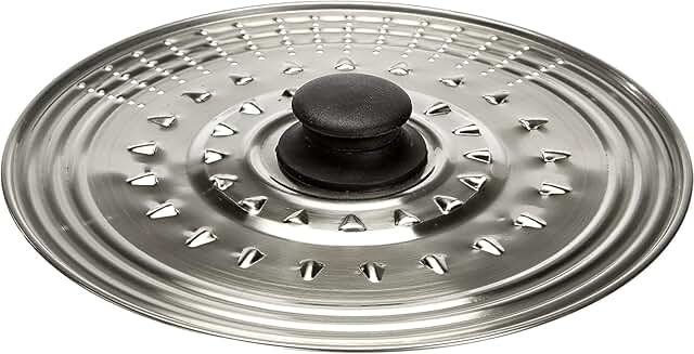 Universal stainless steel lid for pots and pans
