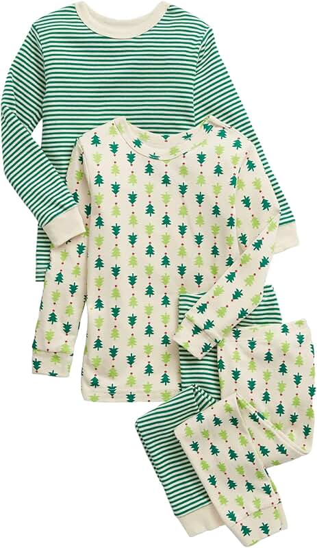 Baby Girls' Long John Pajama Set (2 Pack)