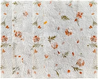 Large Handmade Natural Flower and Leaf Sheets for Crafts
