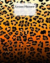 Lesson Planner with 121 Pages and Leopard Cover