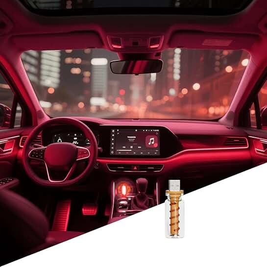 3D Dimmable Touch USB Interior Car Light