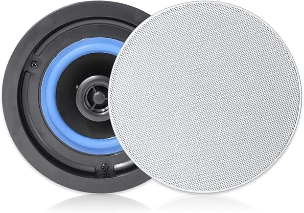 Pair of 4-inch 160W in-wall flush mount speakers