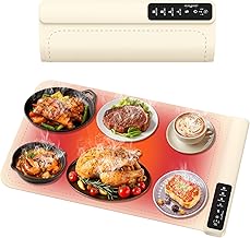 Food Warming Mat, 26x15 Inch, Portable Electric Heating Tray