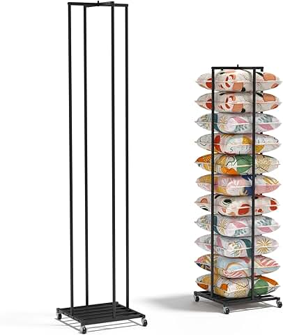 Adjustable Metal Pillow Storage and Display Rack