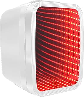 Small 4L Mini Fridge with LED Light for Bedroom, Office, Car