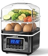 Two-Tier Electric Food Steamer with Digital Controls