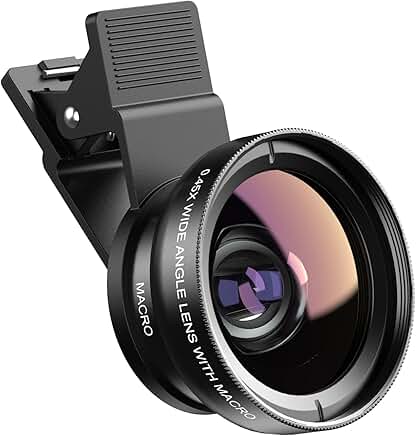 2-in-1 Phone Camera Lens Kit with Wide Angle and Macro
