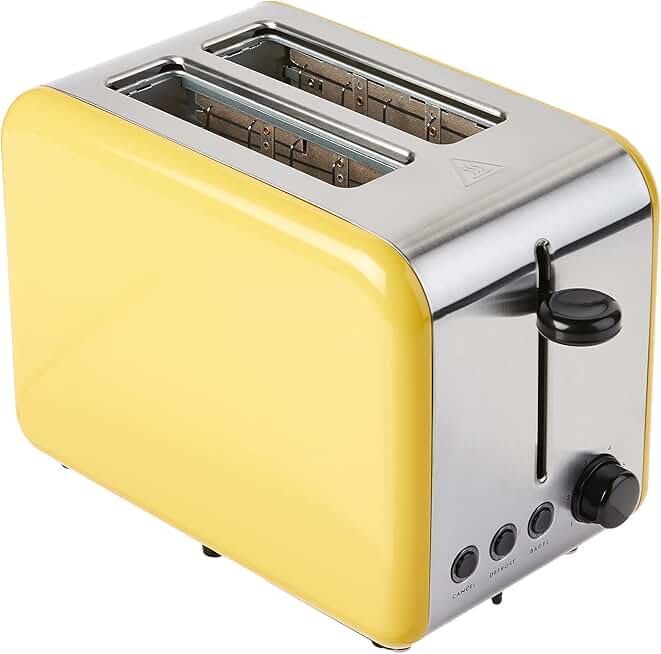 Yellow 2-Slice Toaster