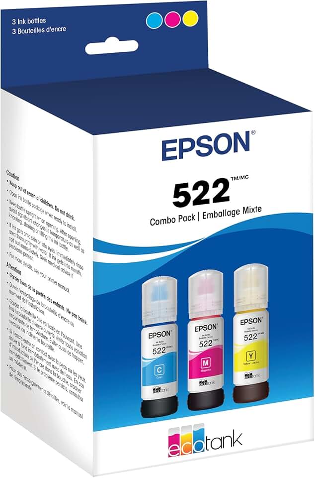 High-Capacity Color Ink Bottle Pack