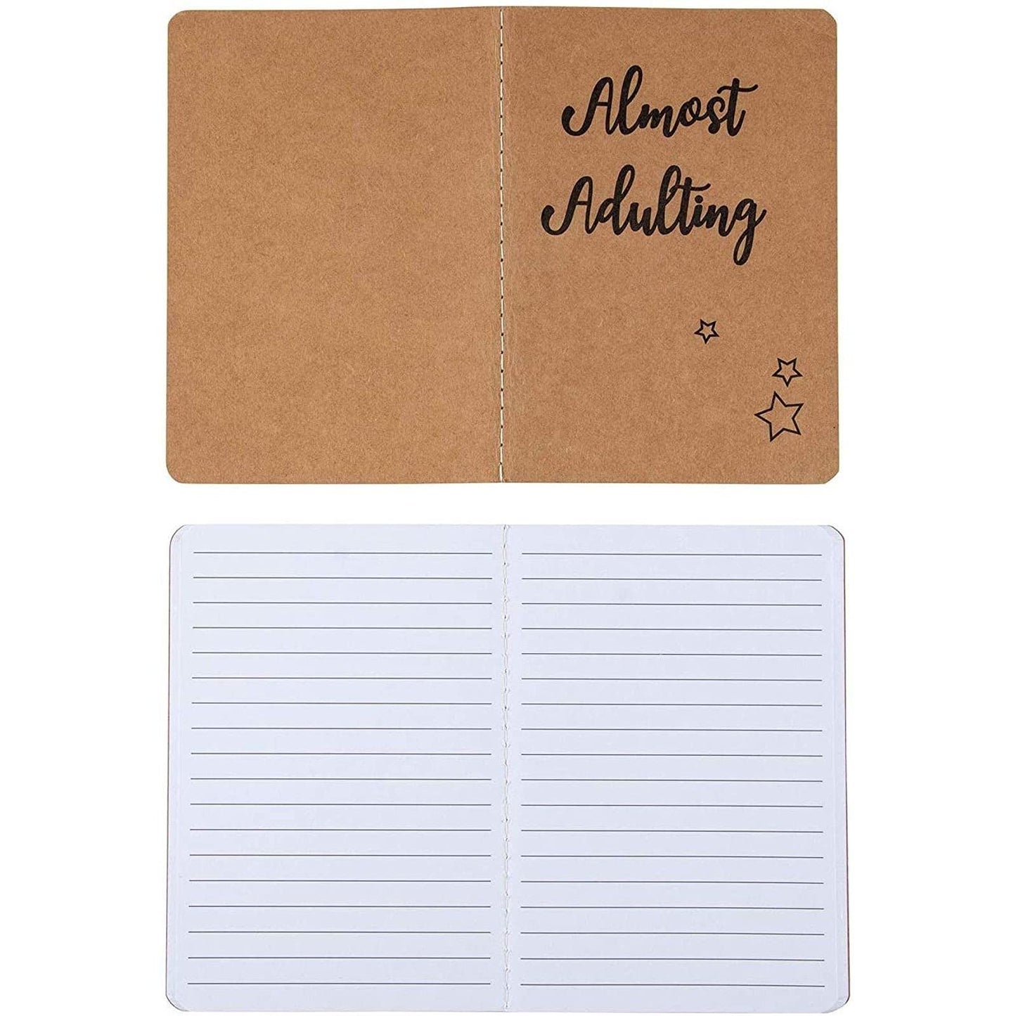 Set of 12 A6 Kraft Paper Pocket Notebooks