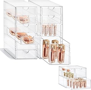 10 and 4 Drawer Acrylic Storage Units