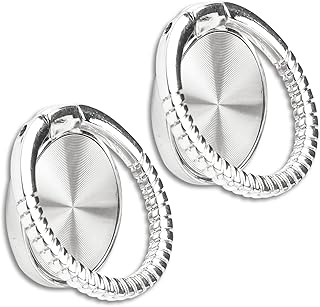 Two Pack Cell Phone Ring Holders with 360° Rotation