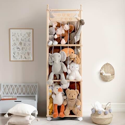 Large Wooden Stuffed Animal Storage Cage