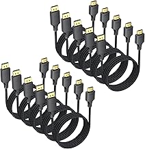 6ft DisplayPort to HDMI Cable Pack for 4K and 1080P