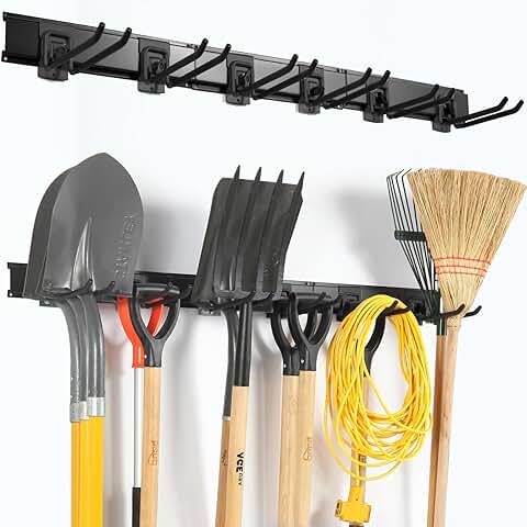 Garage Wall Mount Organizer with Hooks