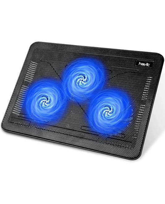 15.6-17 inch Laptop Cooler with 3 Fans, Slim, USB Powered