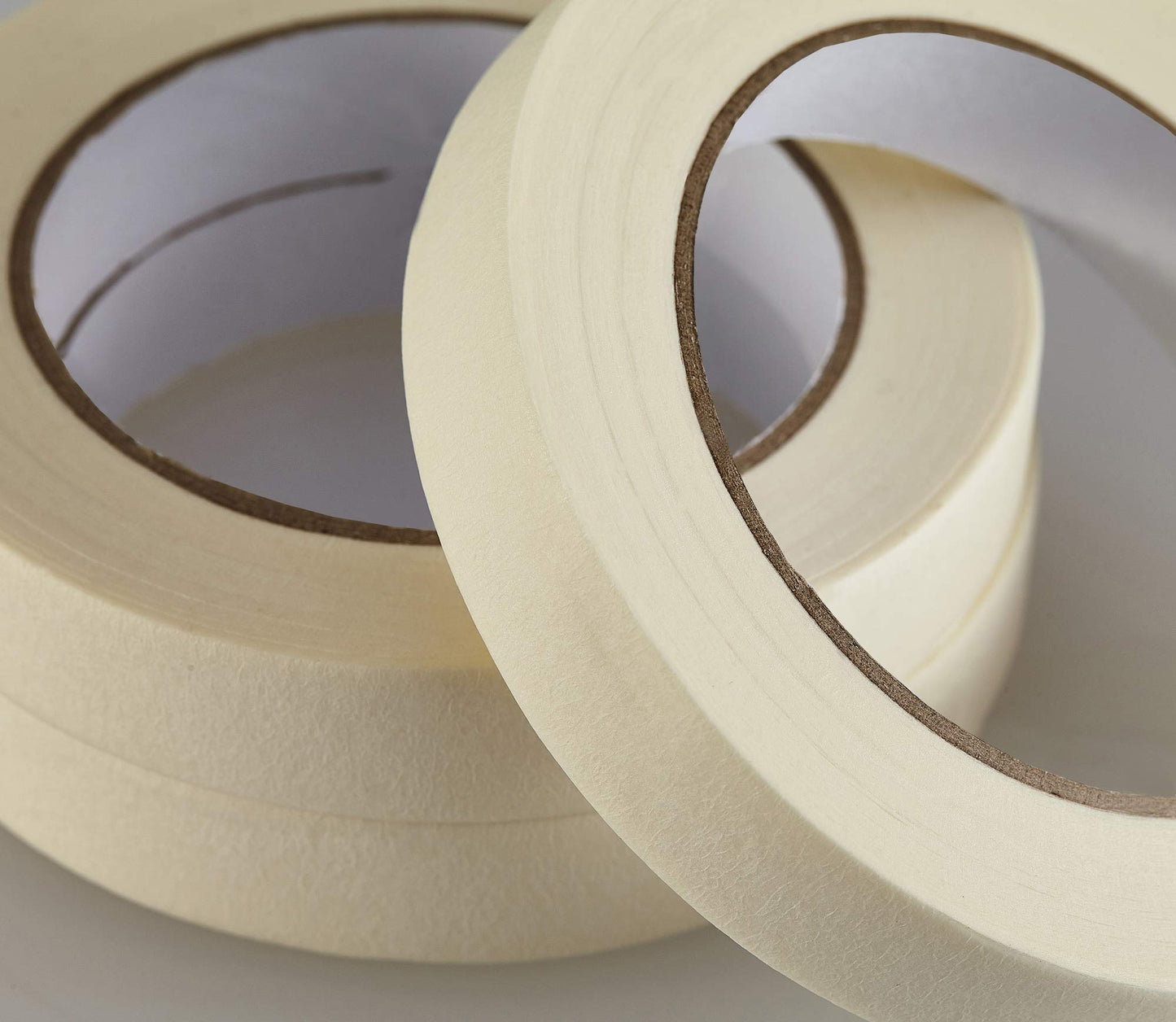 Beige and White Masking Tape, 10 Rolls, 0.75 inch x 55 yards