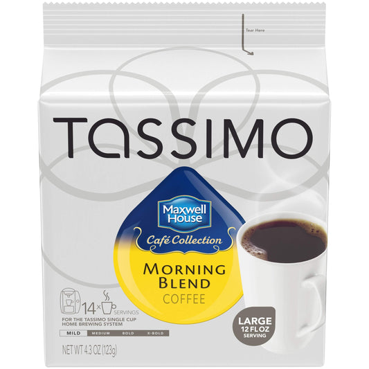 Morning Blend Timo Ground Coffee Brewing Pods 70 Count, 5 Packs of 14)