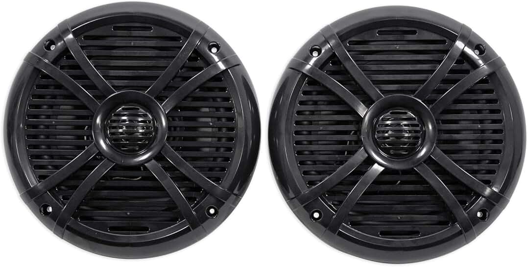 Pair of 8-inch 1000W Waterproof Marine Boat Speakers