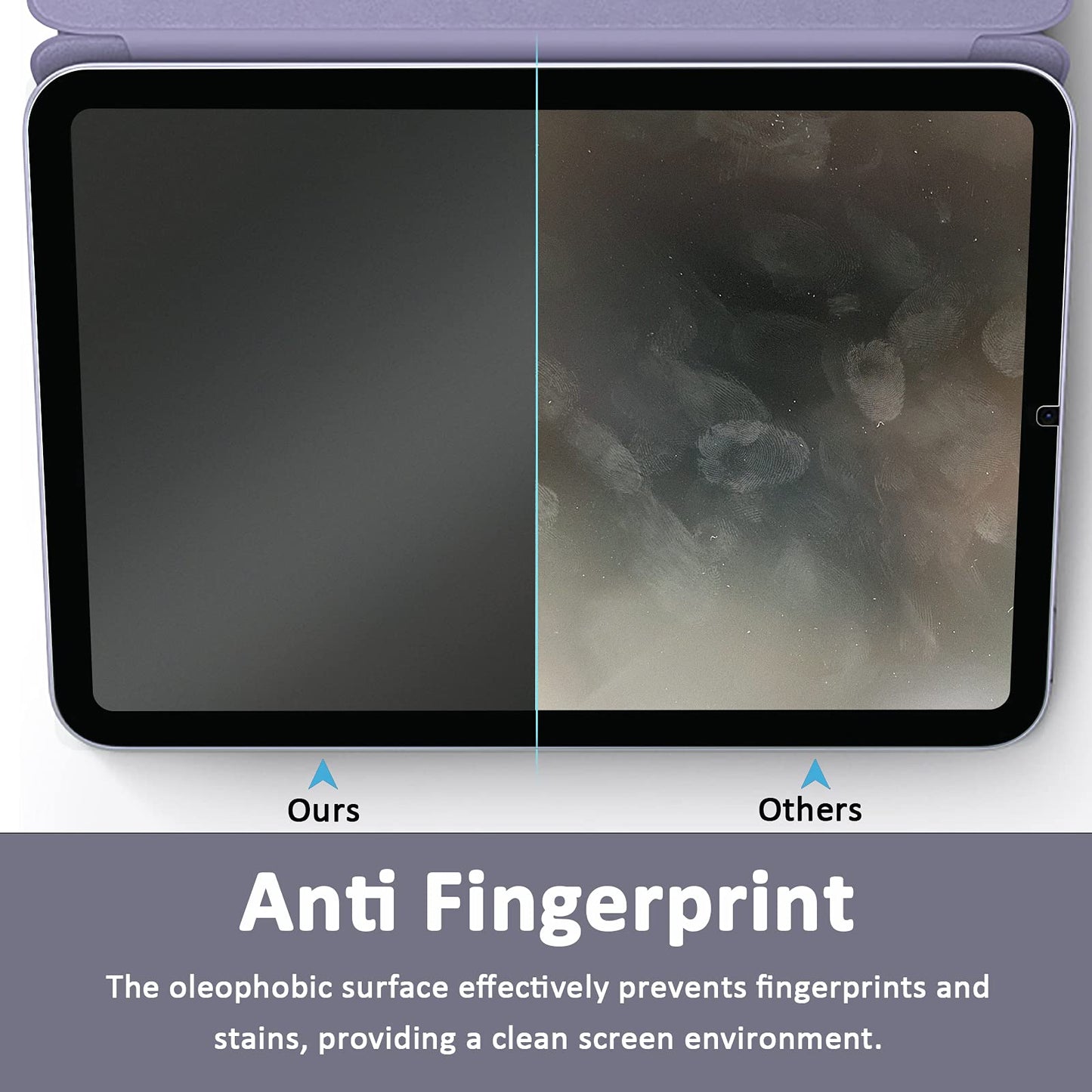 [2 Pack] Matte Glass Screen Protector Designed for iPad Mini 6 2021 8.3", Anti-Glare & Fingerprint/Bubble Free/Easy Installation/Smooth as Silk, 9H Tempered Glass for iPad Mini 6th Generation
