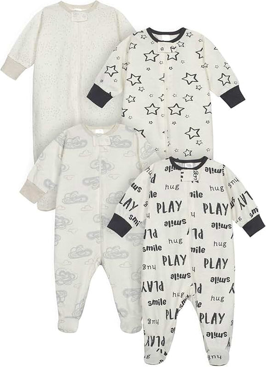 Unisex Baby Sleep and Play Footie Pack