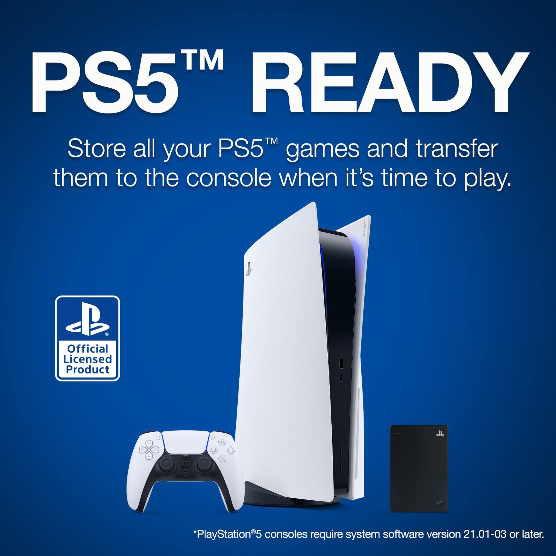 (STGD2000100) Game Drive for PS4 Systems 2TB External Hard Drive Portable HDD - USB 3.0, Officially Licensed Product