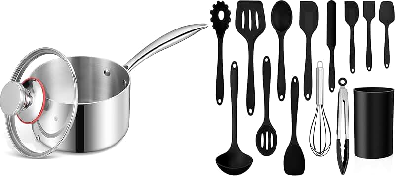 12-Piece Pink Silicone Cooking Utensil Set