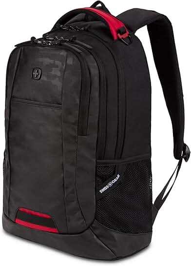 Cecil 16-inch Camo Laptop Backpack with Organizer and Padded Straps